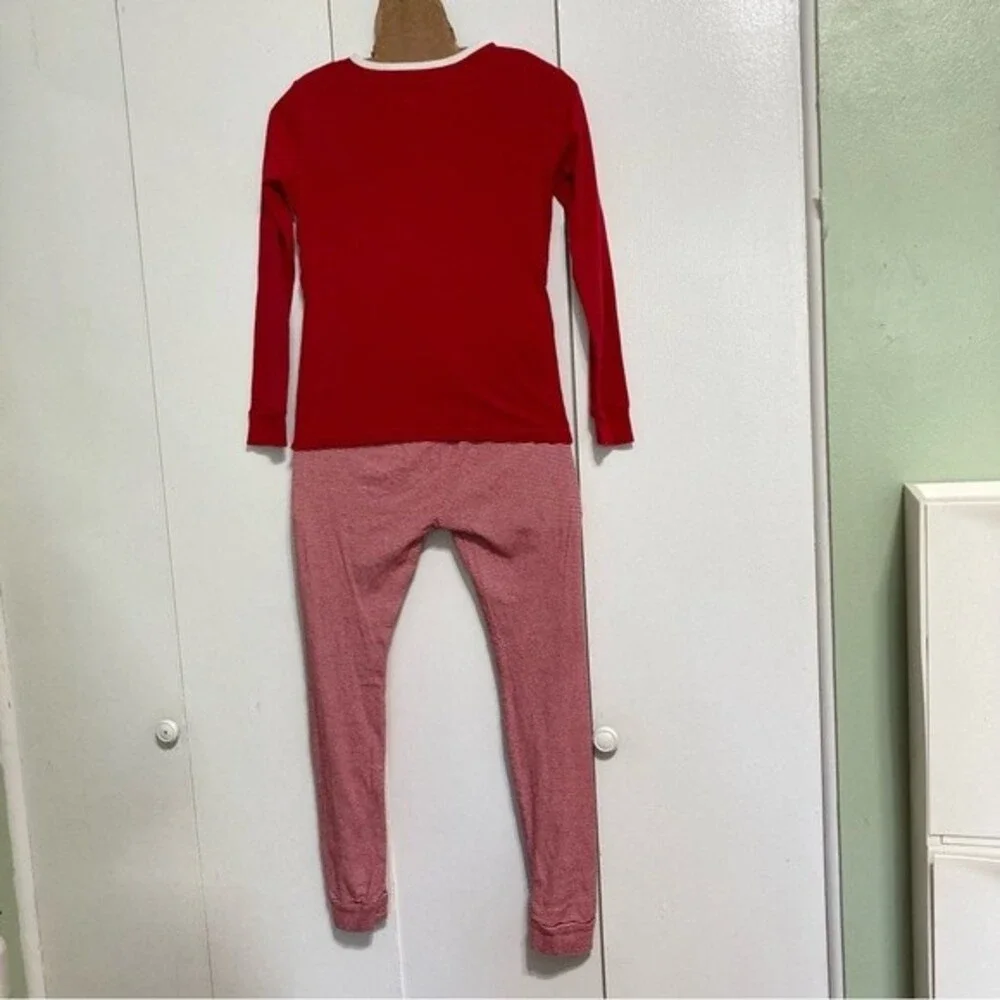 CARTERS Santa Claus Red Suit Pajama Set Red White Girls Size 12